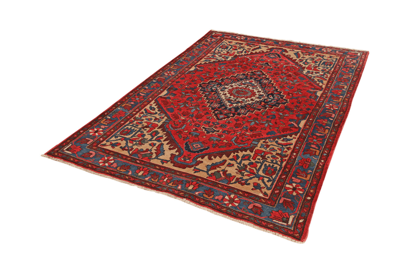 Mehreban — Hand-knotted, 139x205 cm, Red, 100% Virgin Wool | View 5