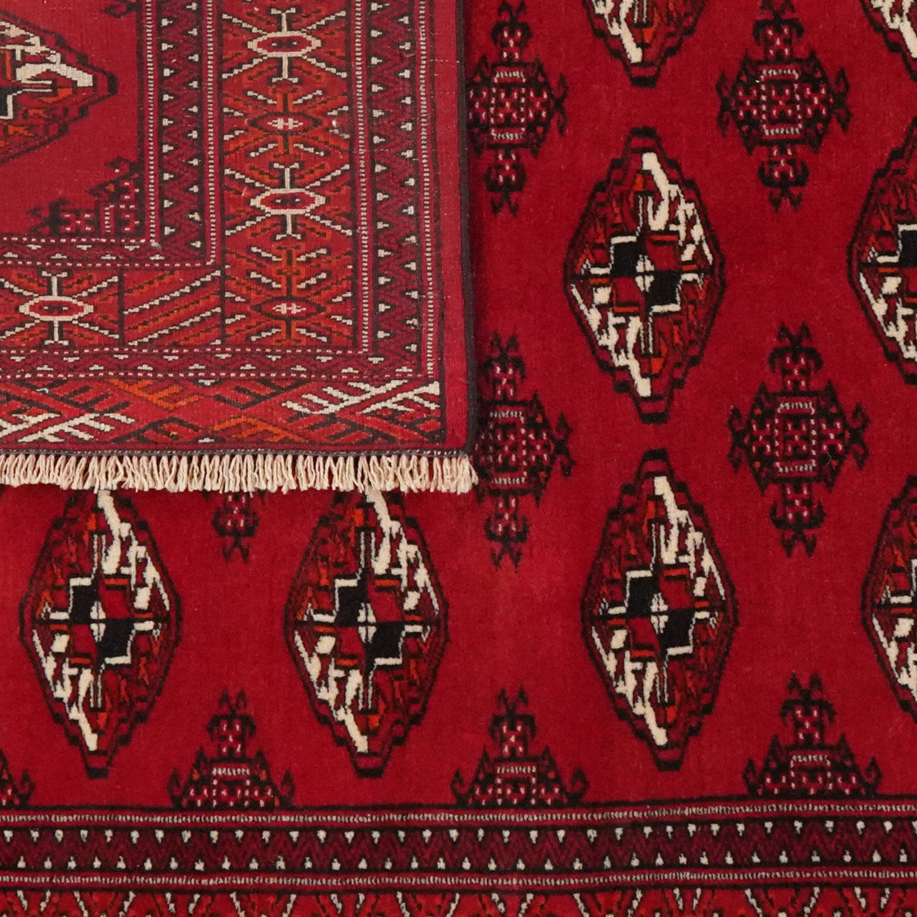 Turkman — Hand-knotted, 107x137 cm, Red, 100% Virgin Wool | View 6