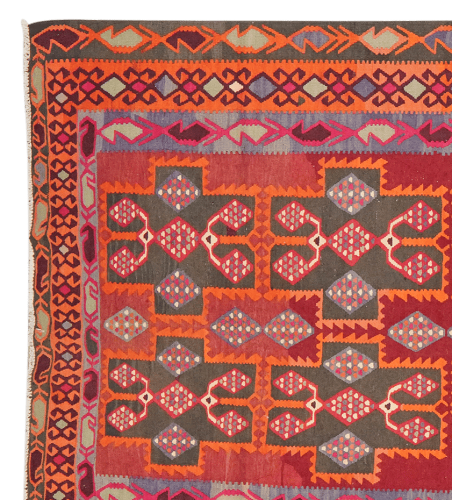 Kelim Ardebil — Handmade, 183x402 cm, Multicolor, 100% Virgin Wool | View 3