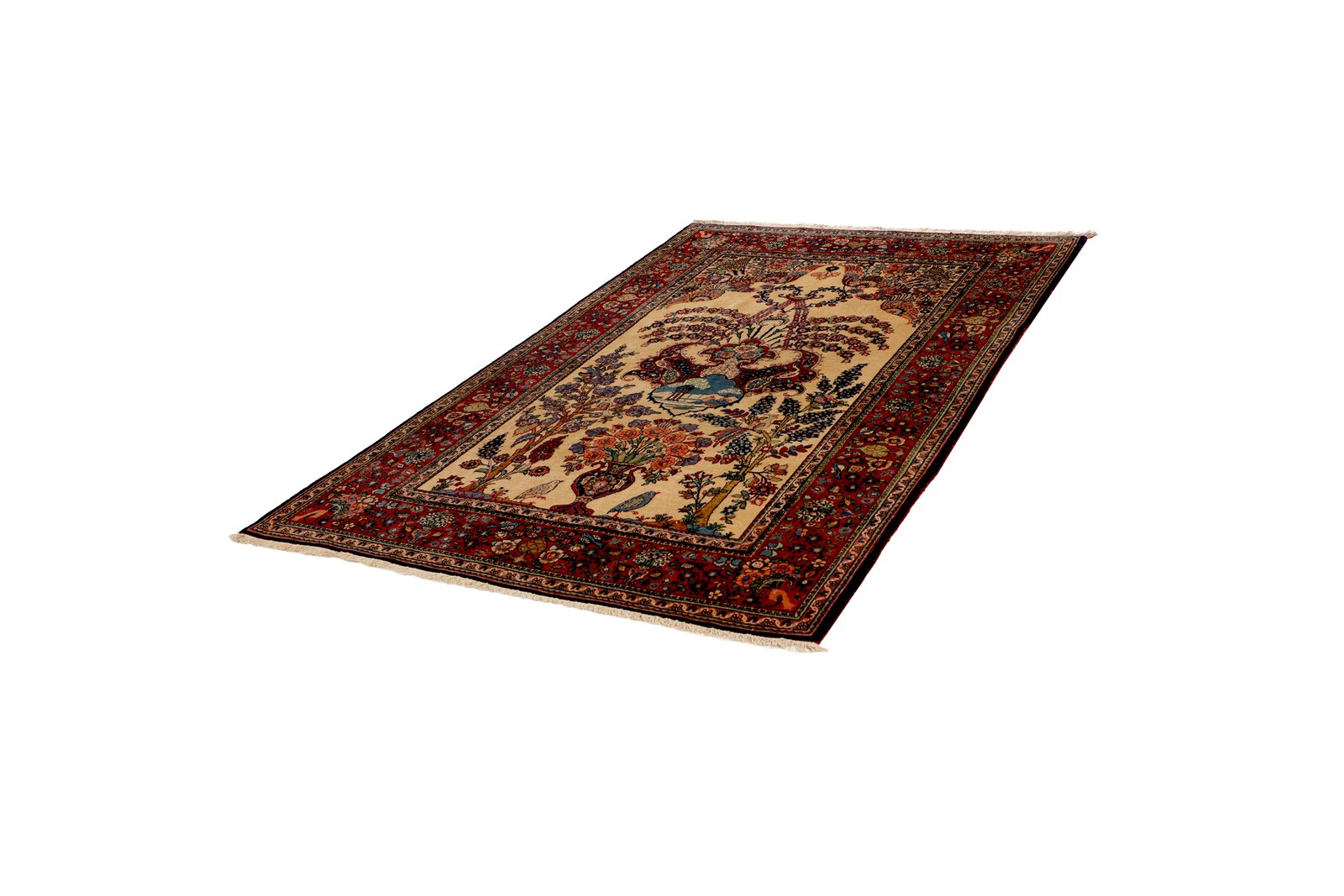 Kashan — Hand-knotted, 133x199 cm, Brown, 100% Virgin Wool | View 5