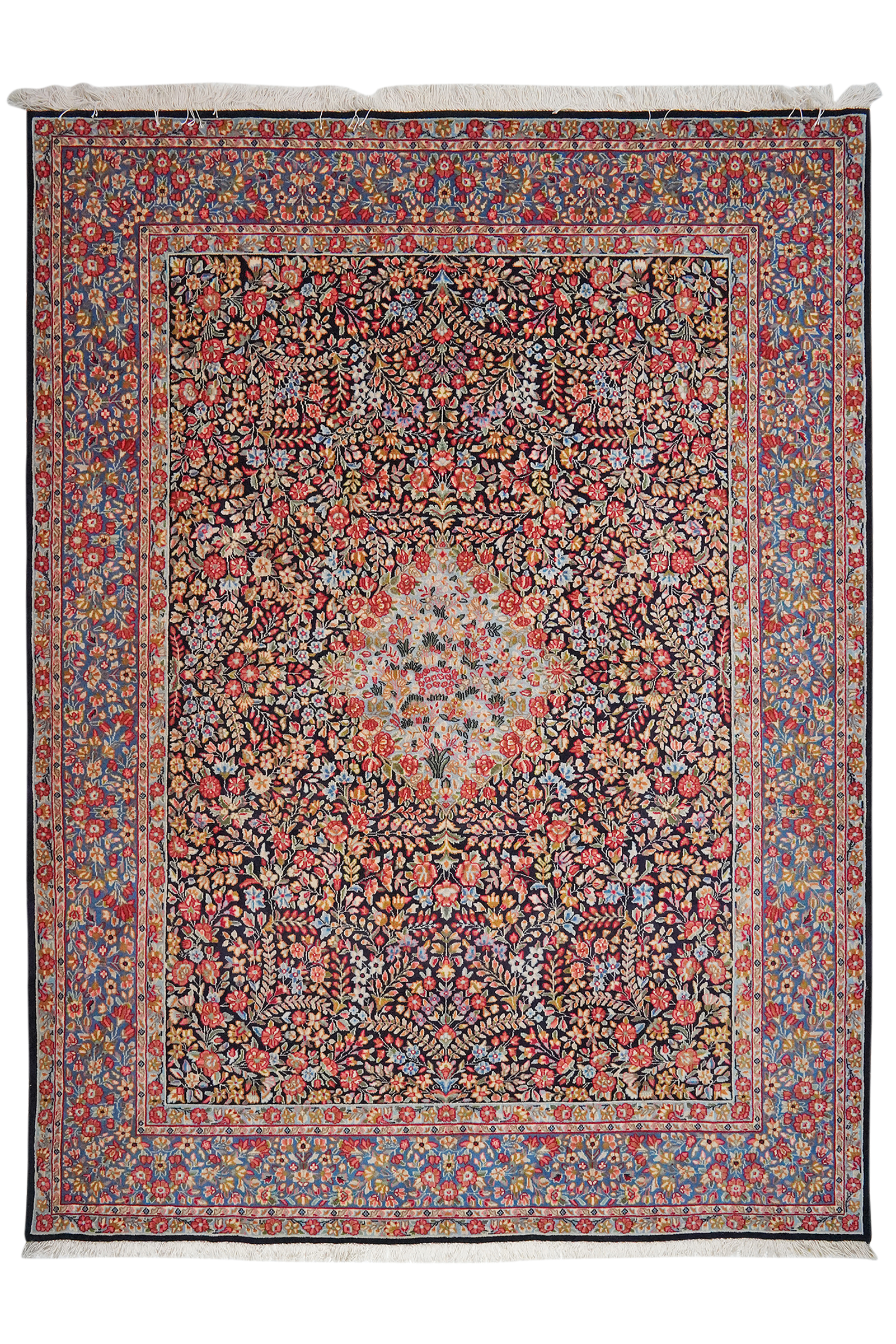 Ravar — Hand-knotted, 179x235 cm, Blue, 100% Virgin Wool | Main view