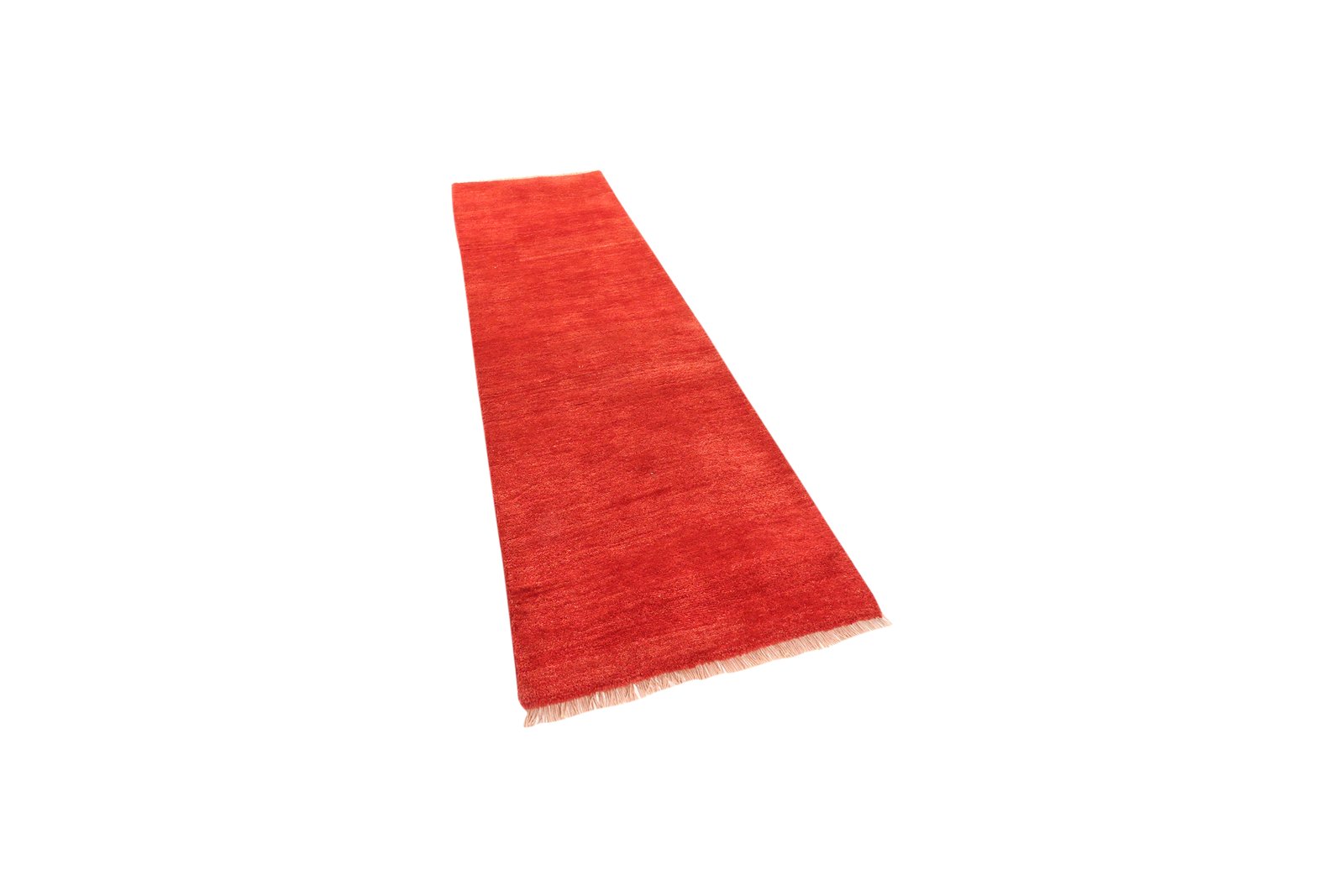 Gabbeh — Hand-knotted, 82x255 cm, Red, 100% Virgin Wool | View 5