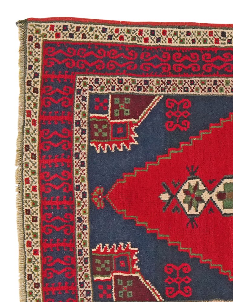 Konya — Hand-knotted, 86x167 cm, Red, 100% Virgin Wool | View 3