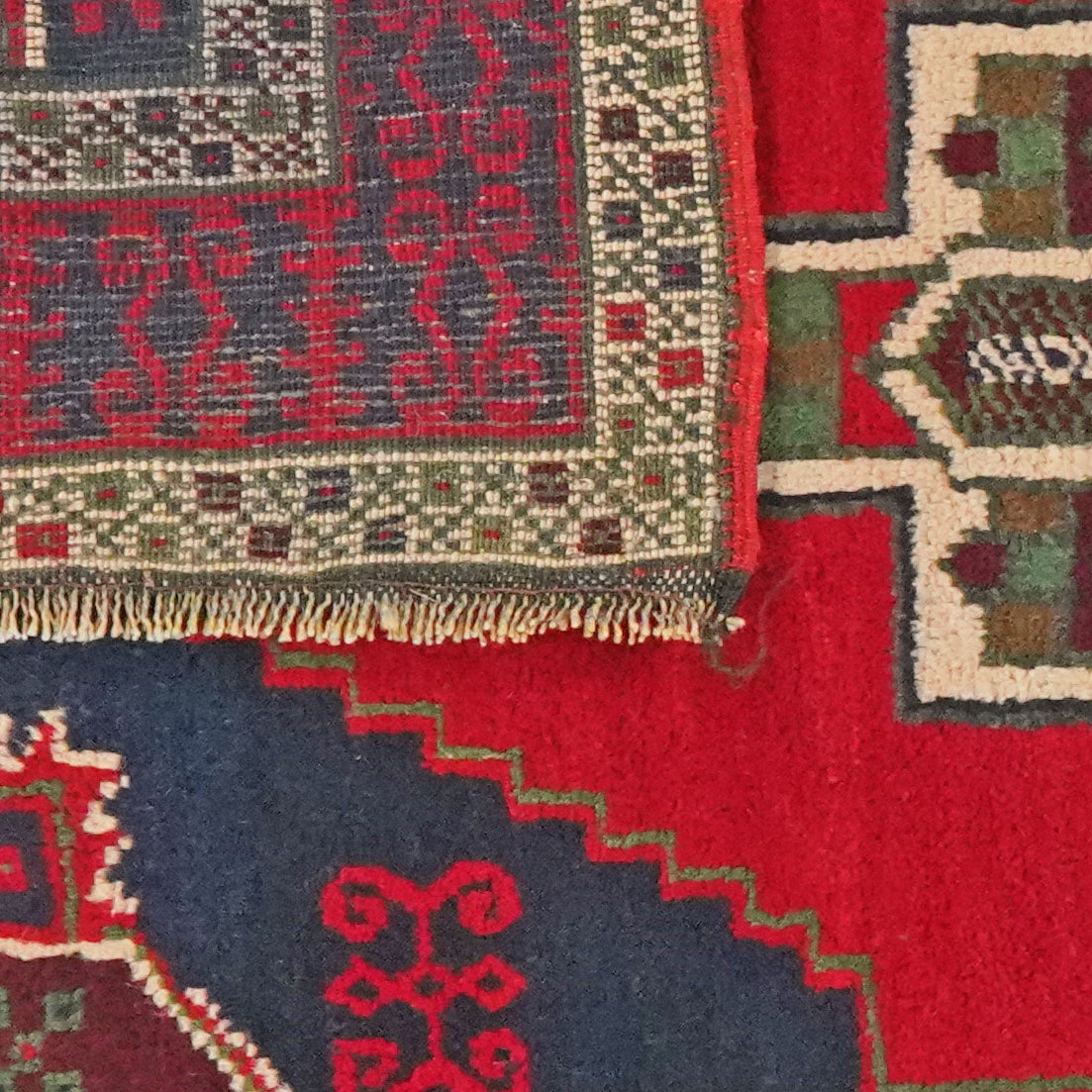Konya — Hand-knotted, 86x167 cm, Red, 100% Virgin Wool | View 6