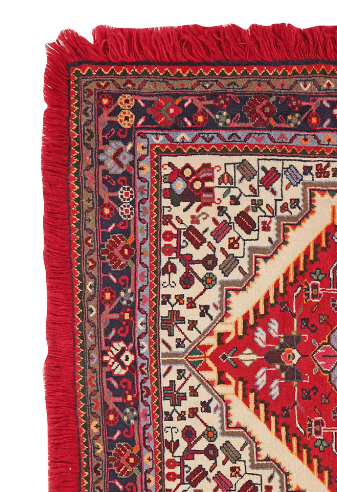 Toysarghan — Hand-knotted, 126x115 cm, Beige, 100% Virgin Wool | View 3