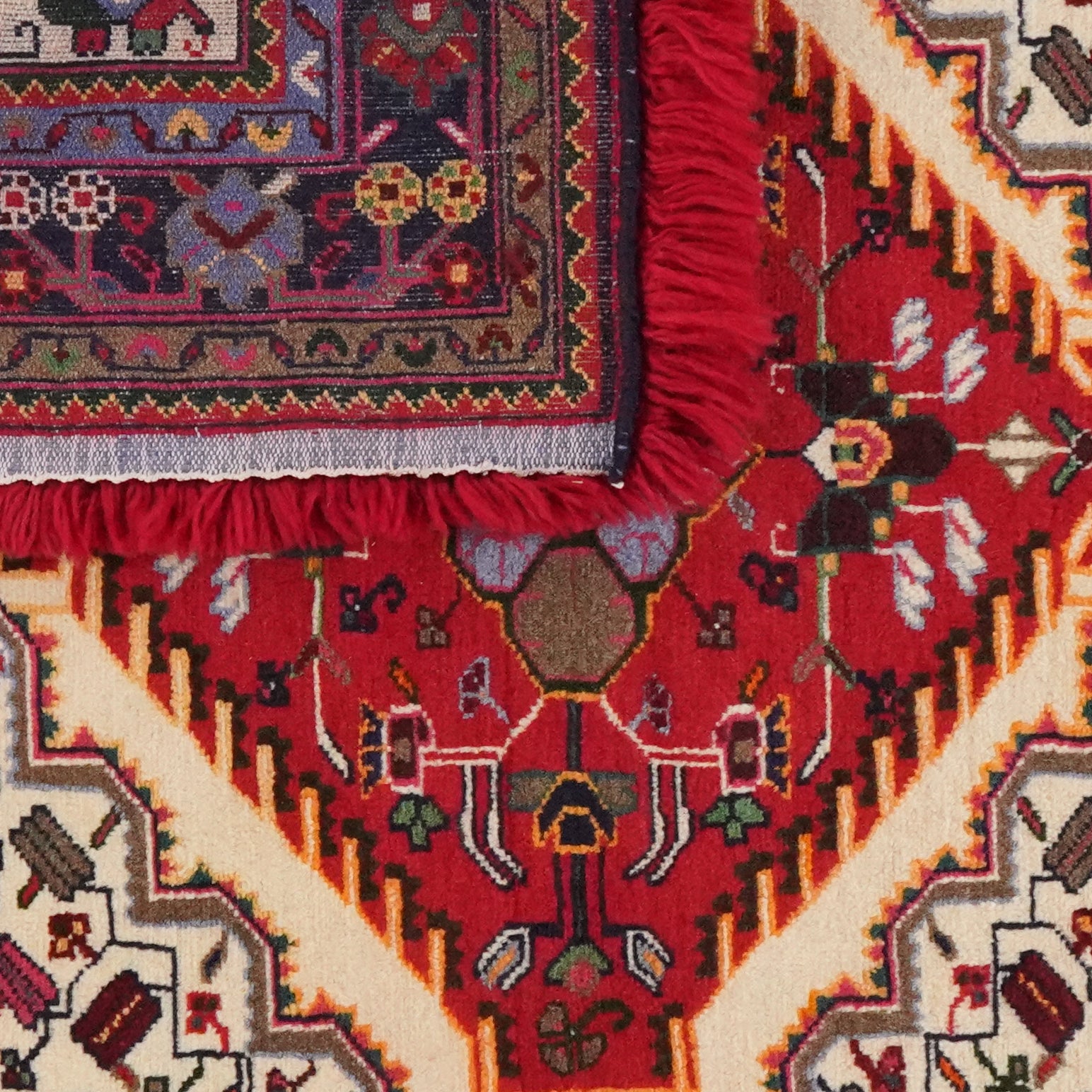 Toysarghan — Hand-knotted, 126x115 cm, Beige, 100% Virgin Wool | View 6