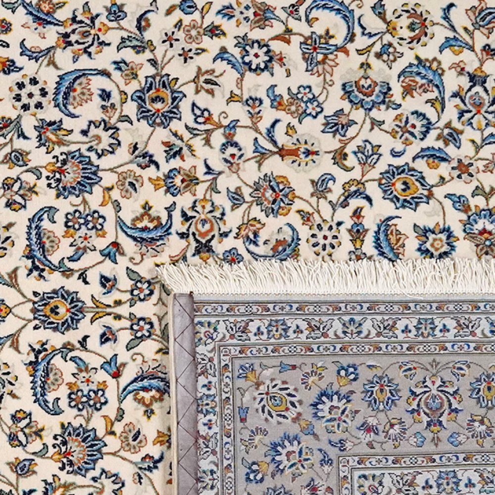 Kashan — Hand-knotted, 191x300 cm, Beige, 100% Virgin Wool | View 6
