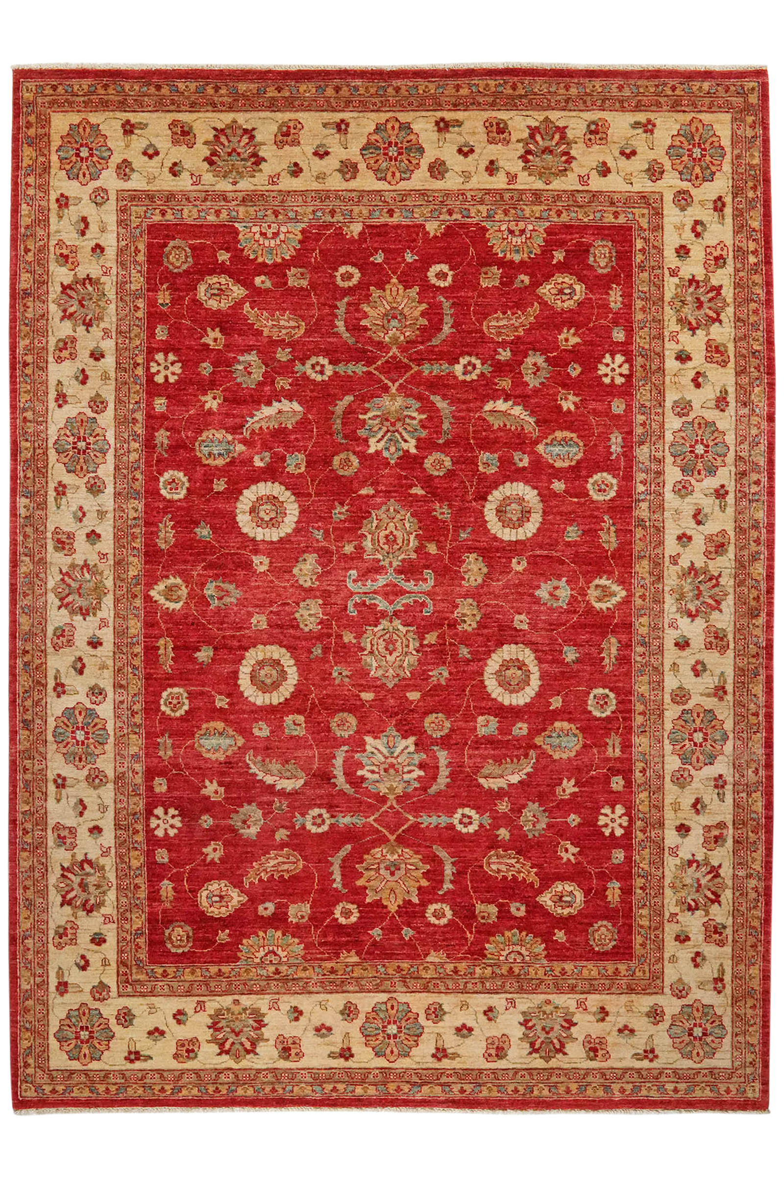Ziegler — Handgefertigt, 269x196 cm, Beige, 100% Virgin Wool | Main view