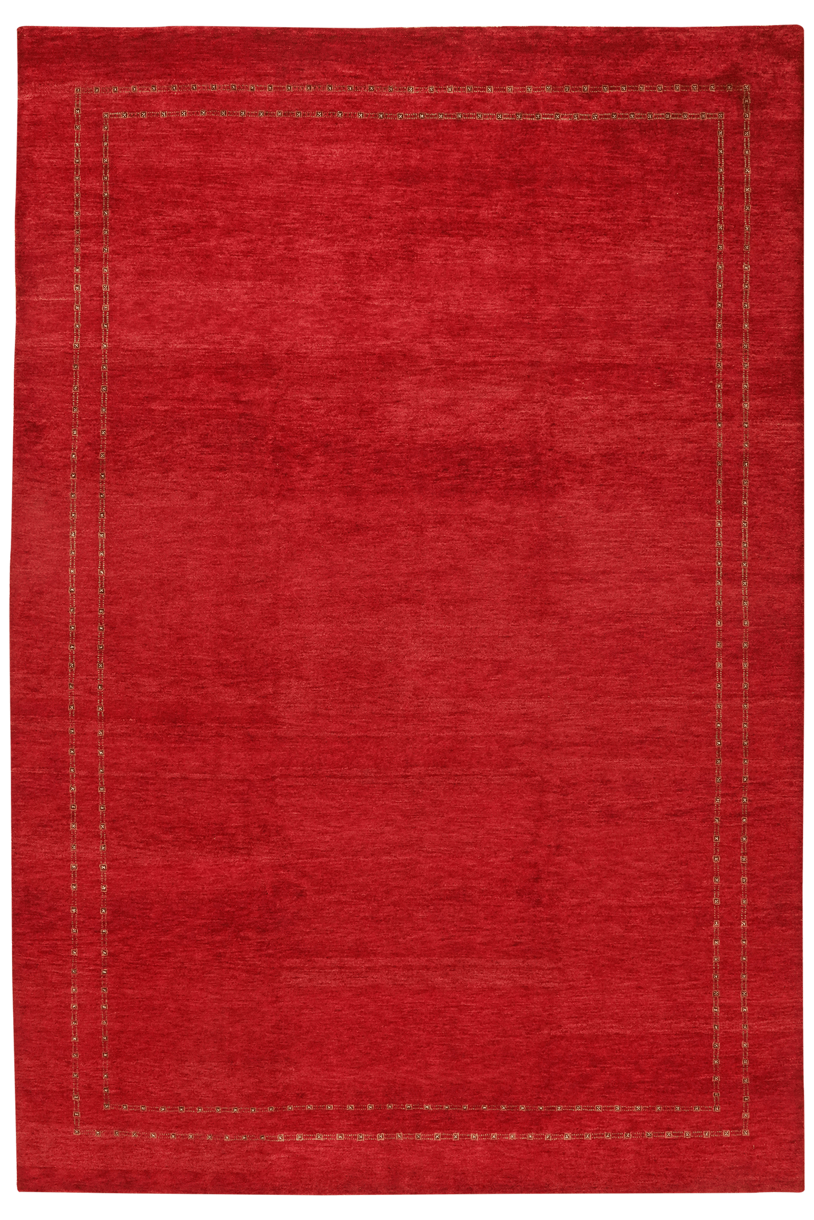 Rizbaf — Hand-knotted, 198x298 cm, Red, 100% Virgin Wool | Main view
