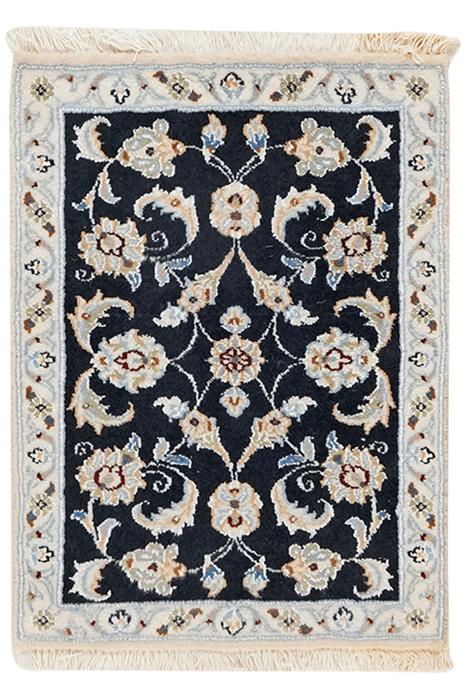 Nain 9La — Hand-knotted, 50x67 cm, Blue, 100% Virgin Wool | Main view