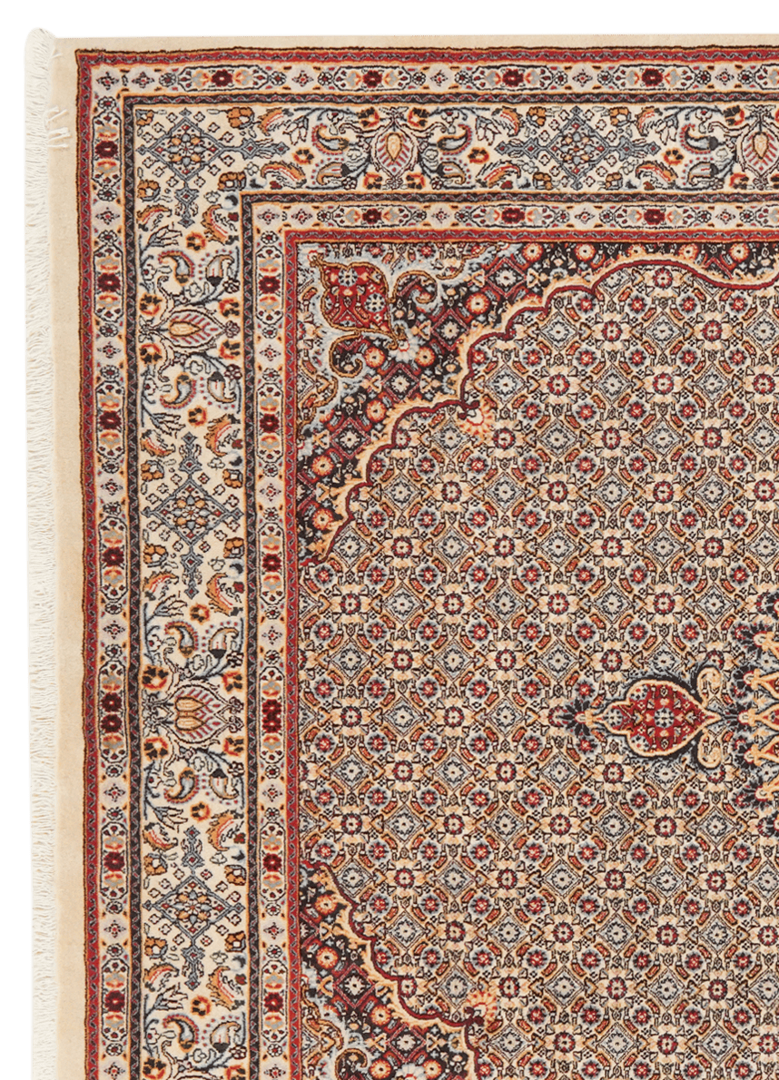 Moud Mahi — Hand-knotted, 194x251 cm, Brown, 100% Virgin Wool | View 3
