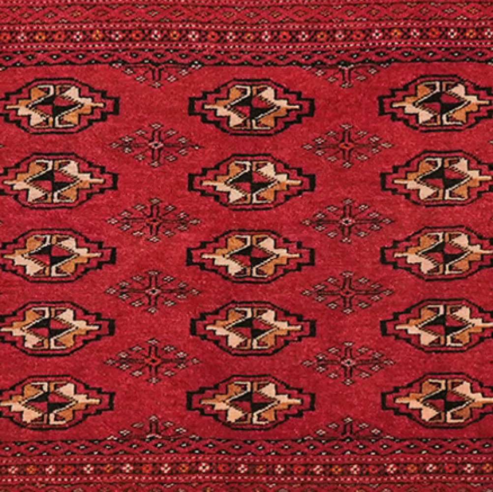 Belutch — Hand-knotted, 138x72 cm, Red, 100% Virgin Wool | View 4