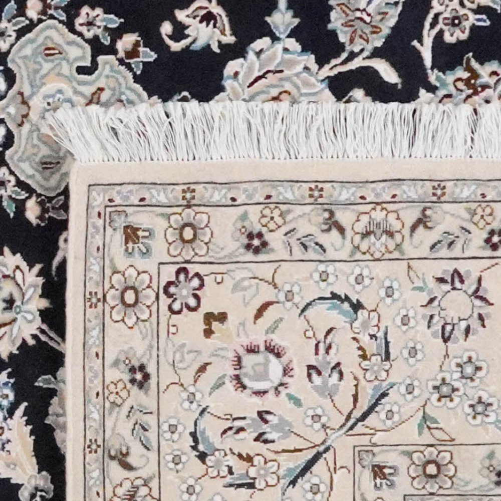Nain 9La — Hand-knotted, 201x291 cm, Blue, 100% Virgin Wool | View 6