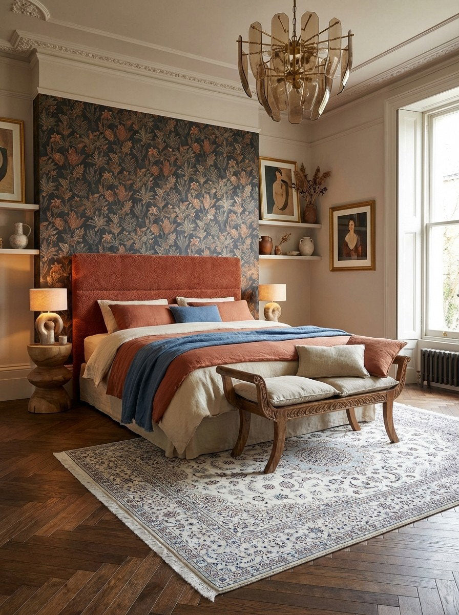 Nain 9La — Handgefertigt, 301x204 cm, Beige, 100% Virgin Wool | Back view