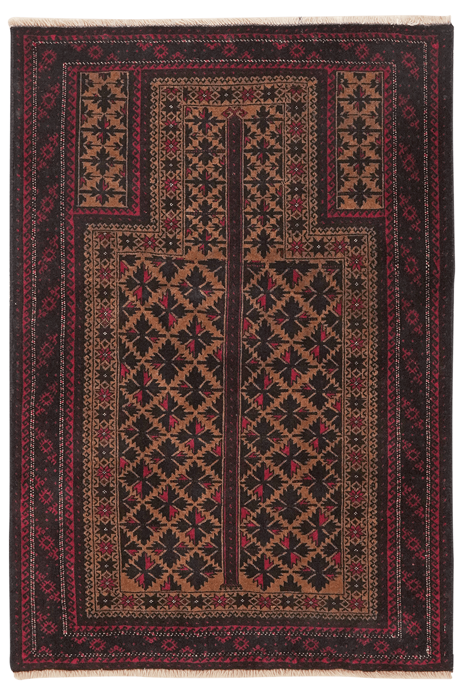 Belutch — Hand-knotted, 92x134 cm, Multicolor, 100% Virgin Wool | Main view