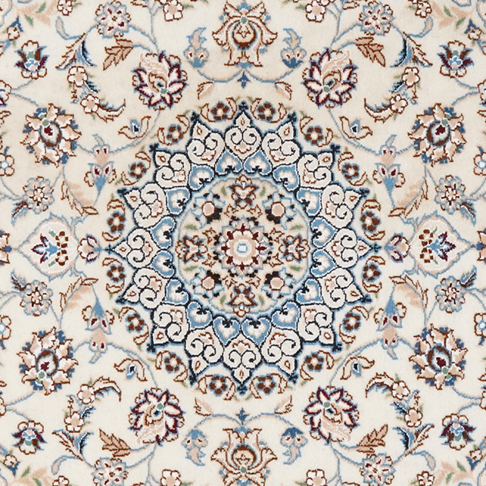 Nain 9La — Handgefertigt, 141x101 cm, Beige, 100% Virgin Wool | View 5