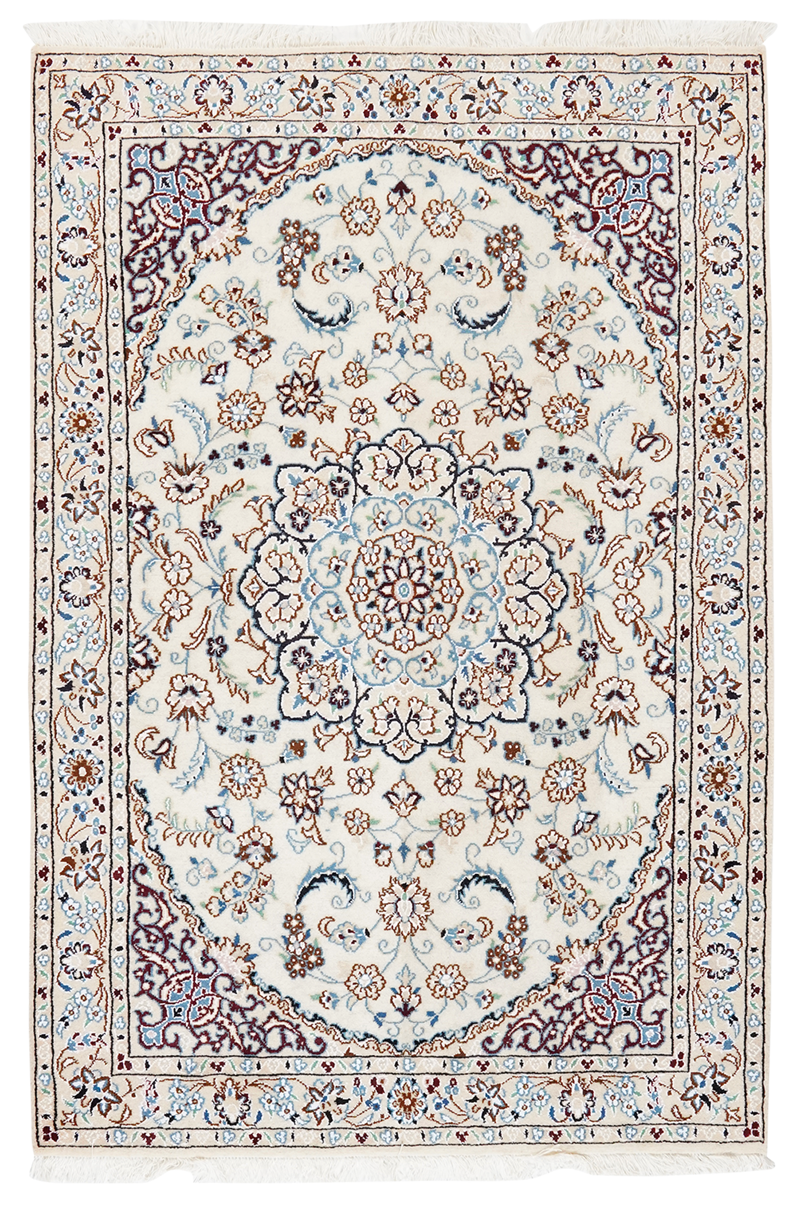 Nain 9La — Handgefertigt, 151x100 cm, Beige, 100% Virgin Wool | Main view