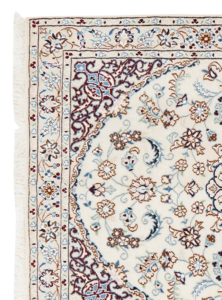 Nain 9La — Handgefertigt, 151x100 cm, Beige, 100% Virgin Wool | View 4