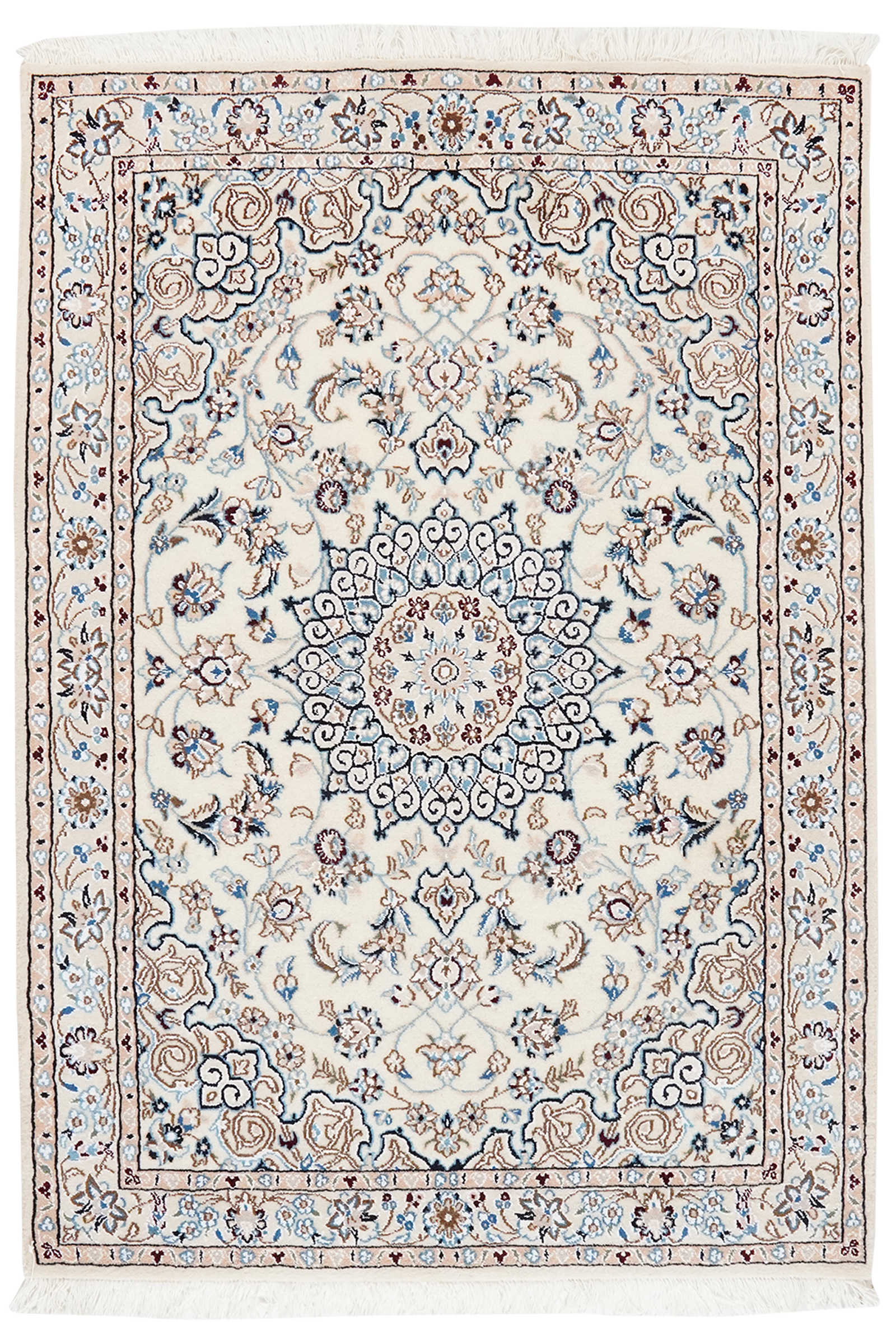 Nain 9La — Handgefertigt, 146x101 cm, Beige, 100% Virgin Wool | Main view