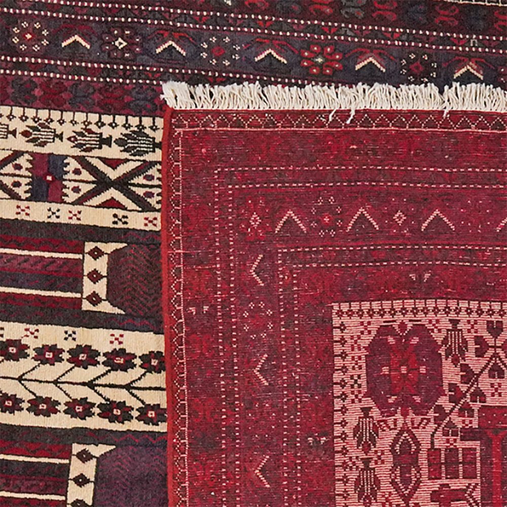 Afshar — Hand-knotted, 160x247 cm, Beige, 100% Virgin Wool | View 6