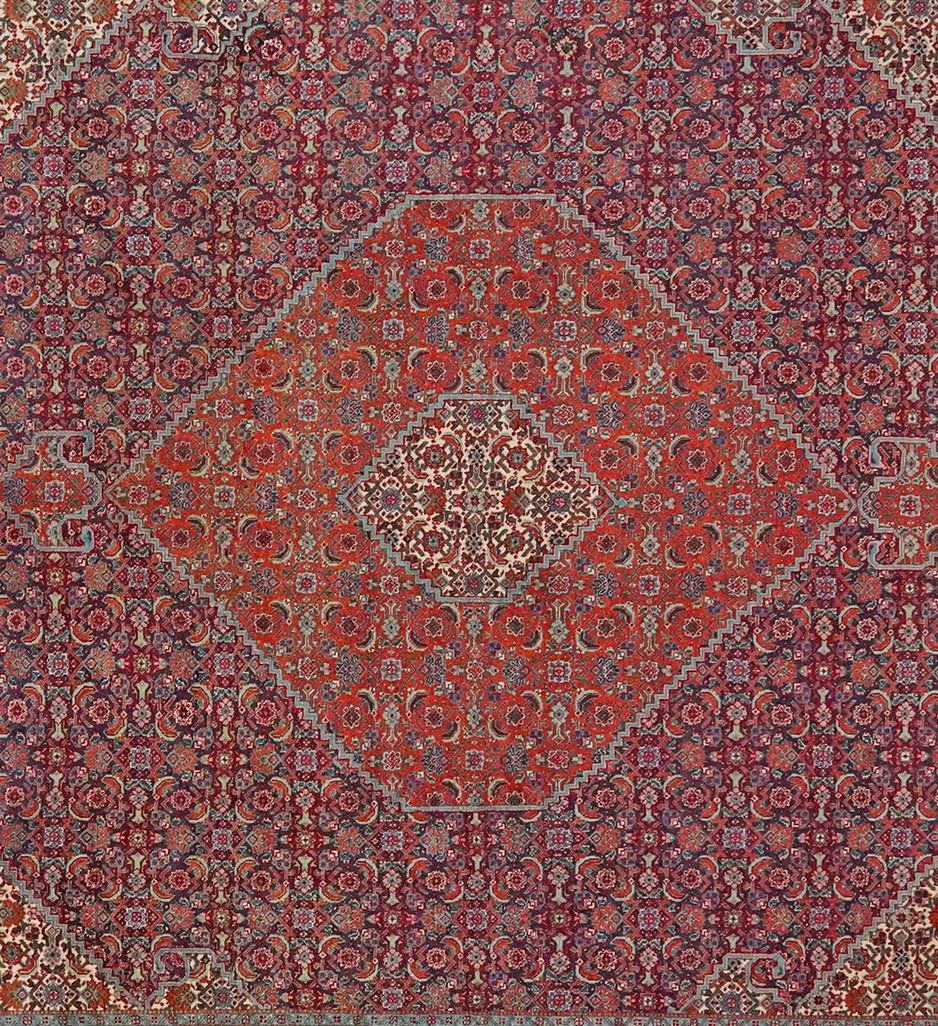 Tabriz 50 Raj — Hand-knotted, 249x335 cm, Blue, 100% Virgin Wool | View 4