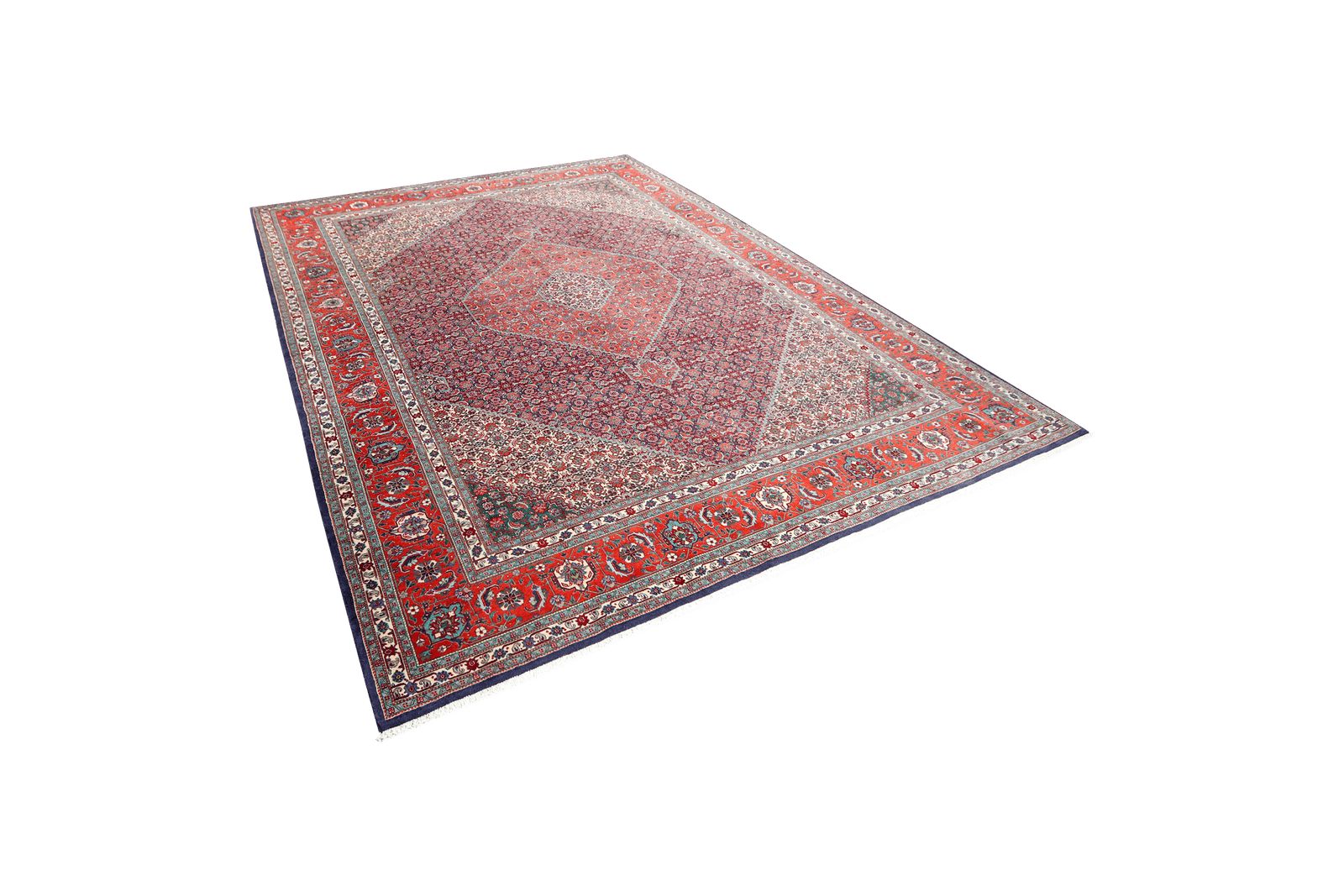 Tabriz 50 Raj — Hand-knotted, 249x335 cm, Blue, 100% Virgin Wool | View 5