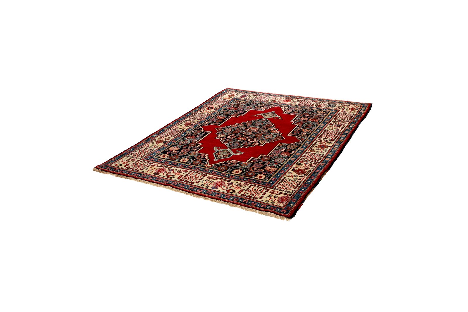 Sarab — Hand-knotted, 137x175 cm, Red, 100% Virgin Wool | View 5