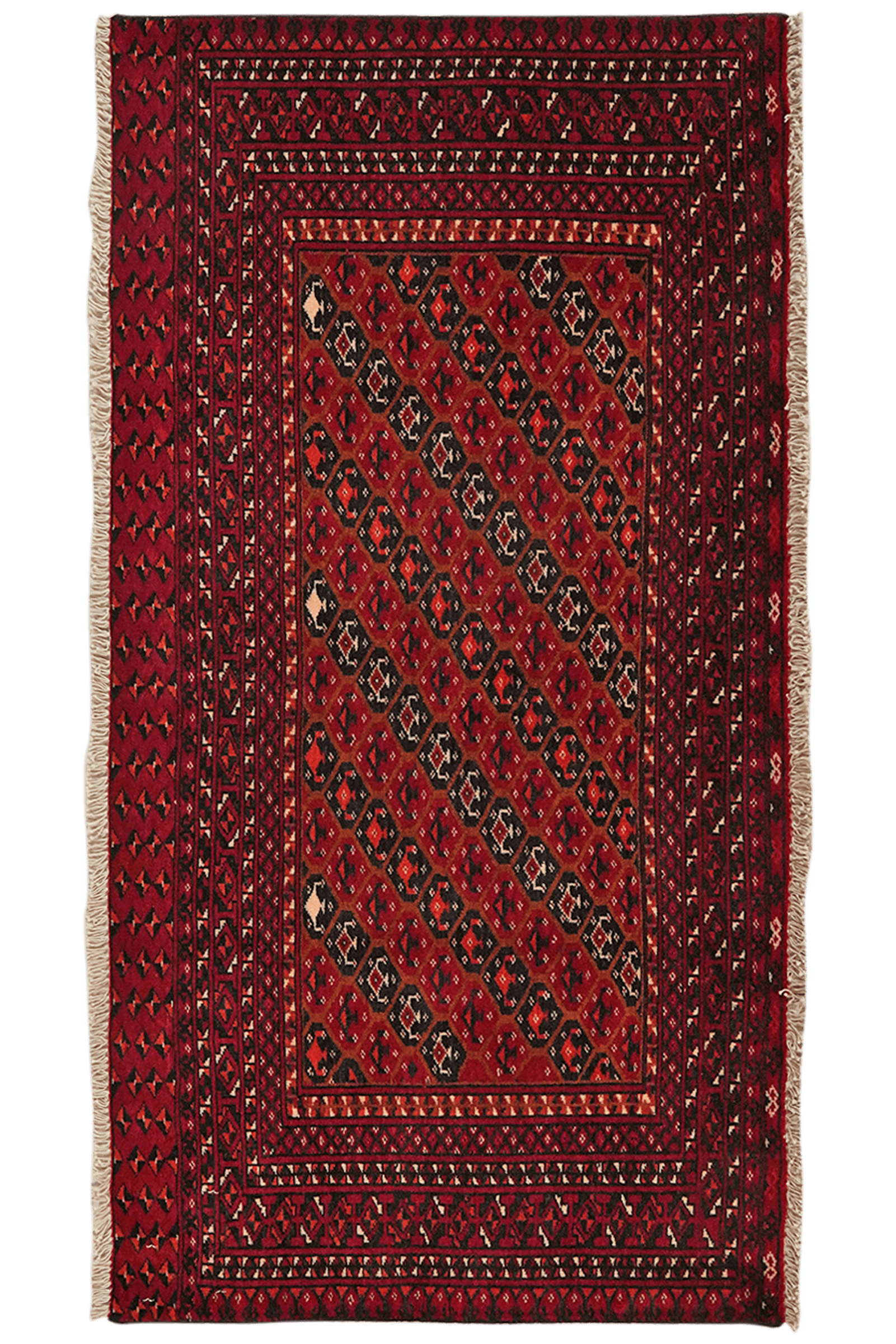Belutch — Hand-knotted, 125x66 cm, Multicolor, 100% Virgin Wool | Main view