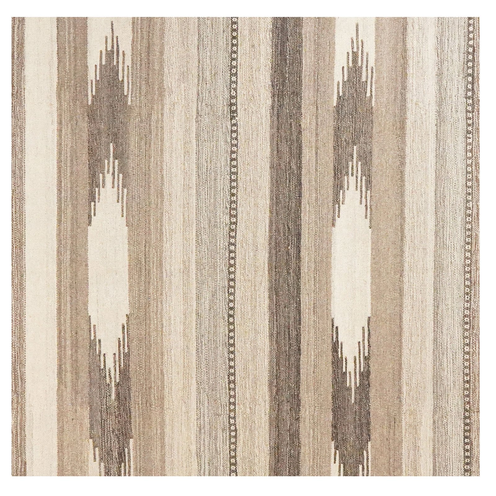 Kelim Gashgai — Handmade, 198x291 cm, Brown, 100% Virgin Wool | View 4