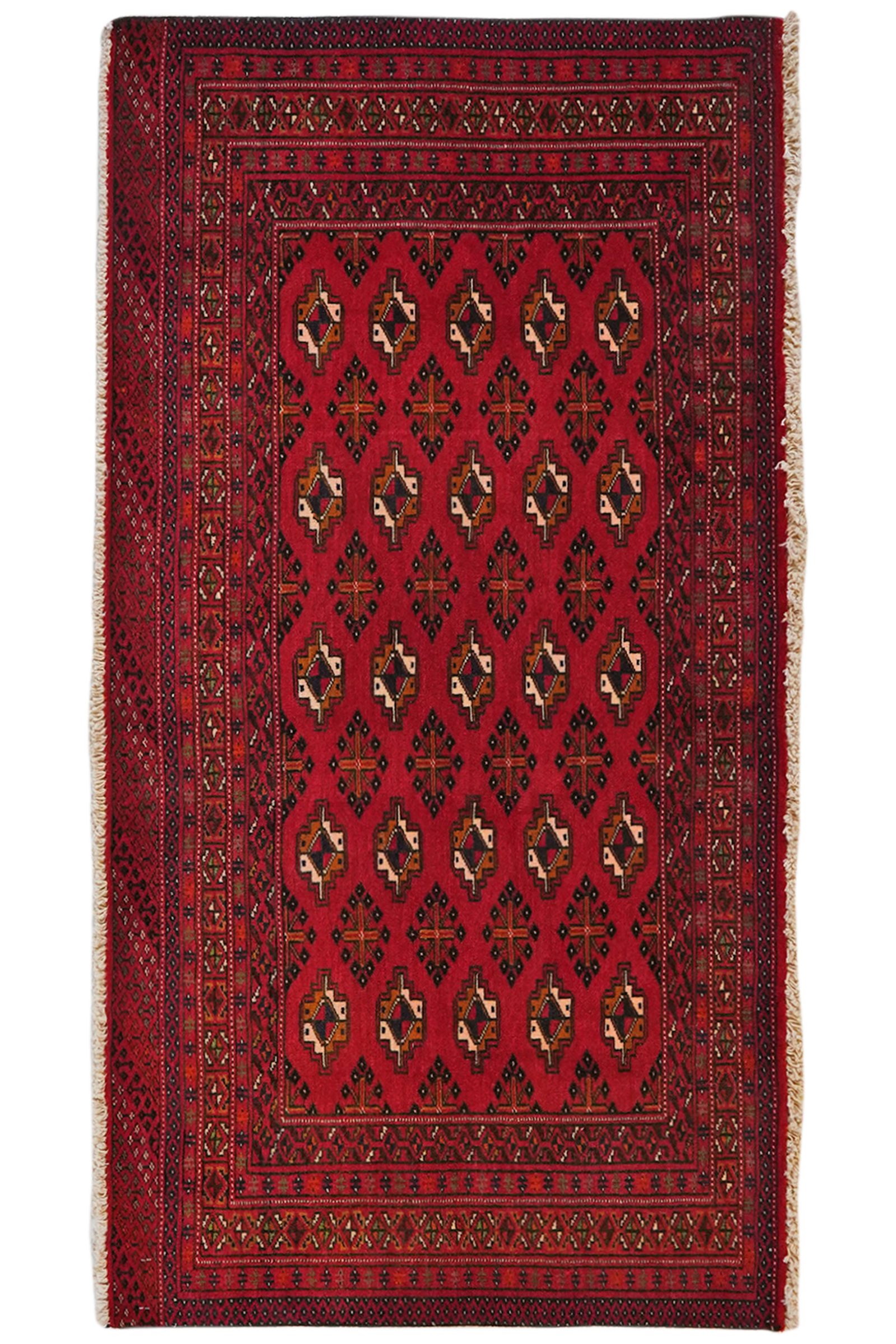 Belutch — Handgefertigt, 70x131 cm, Rot, 100% Virgin Wool | Main view