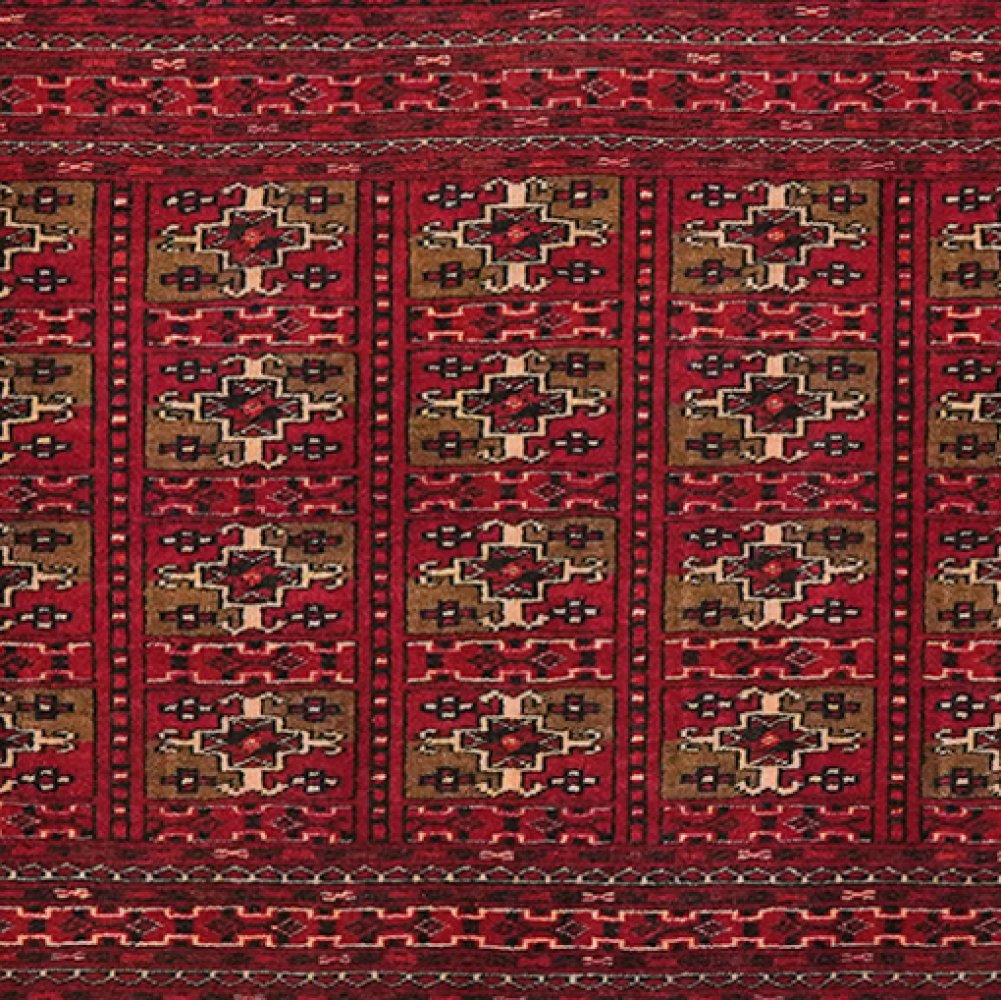 Belutch — Hand-knotted, 125x67 cm, Red, 100% Virgin Wool | View 4