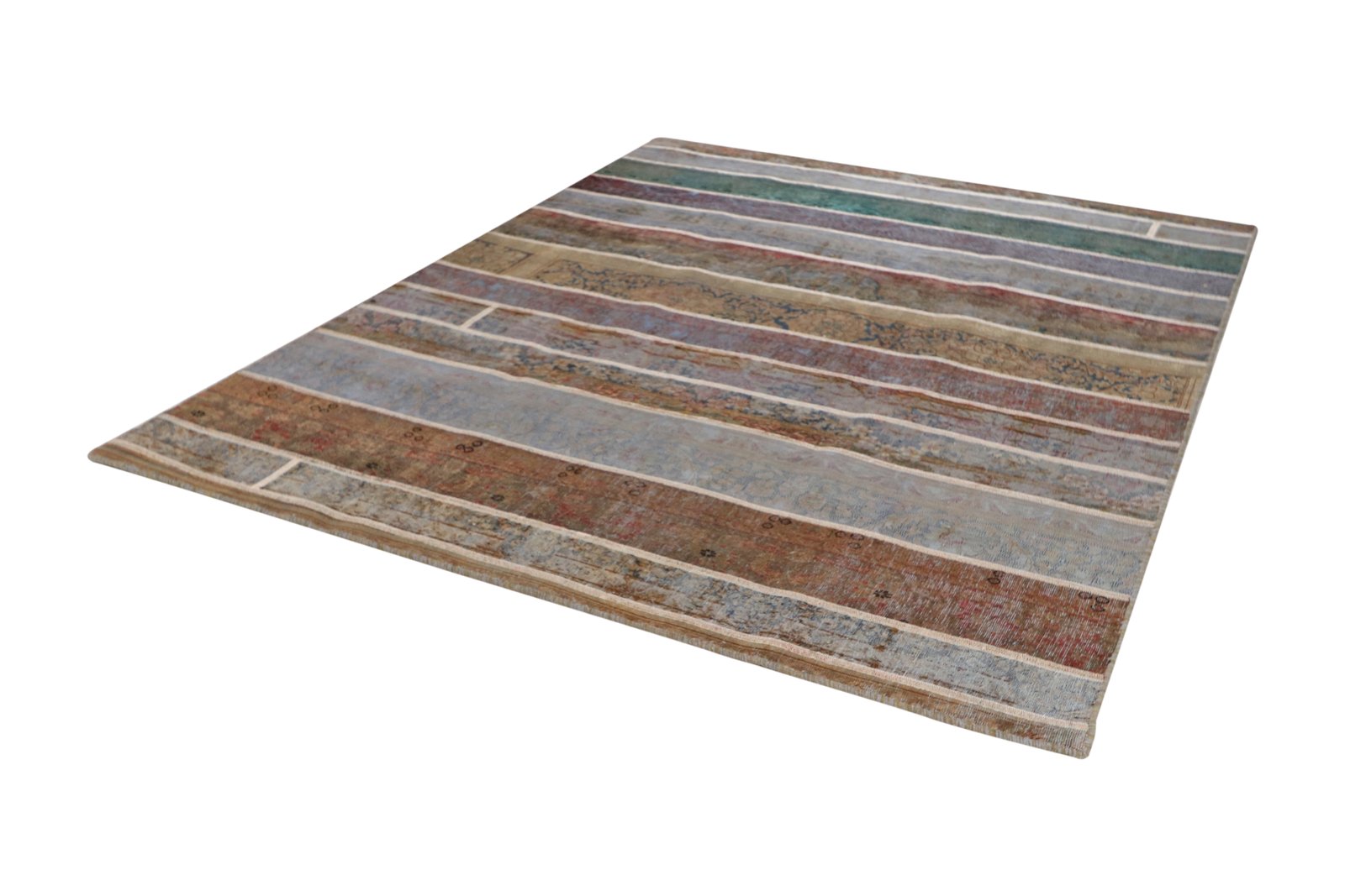 Vintage — Hand-knotted, 220x280 cm, Blue, 100% Virgin Wool | View 5
