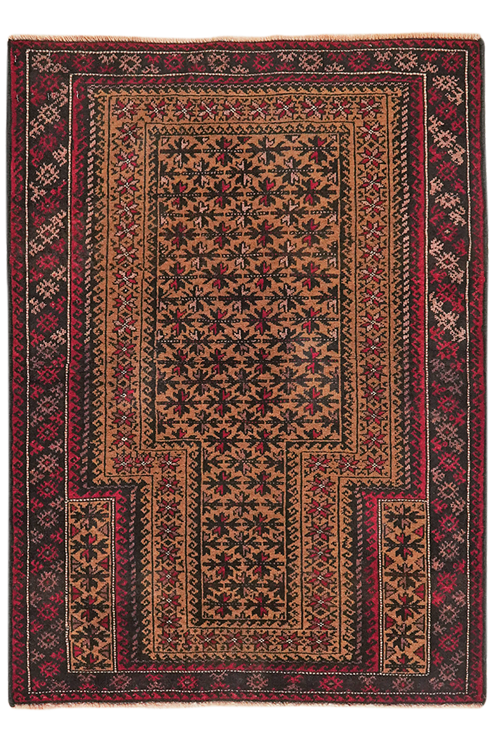 Belutch — Handgefertigt, 112x82 cm, Blau, 100% Virgin Wool | Main view