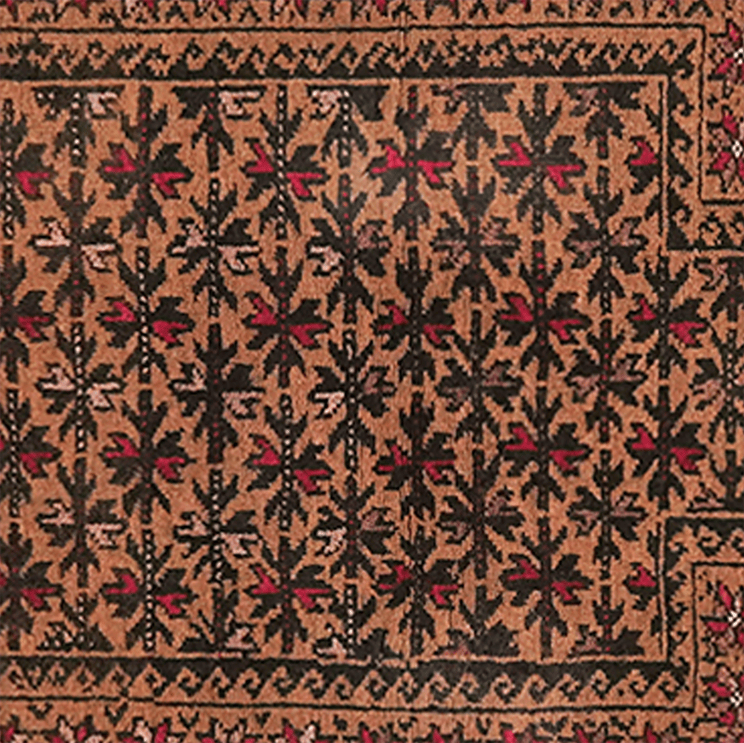 Belutch — Hand-knotted, 82x112 cm, Brown, 100% Virgin Wool | View 4