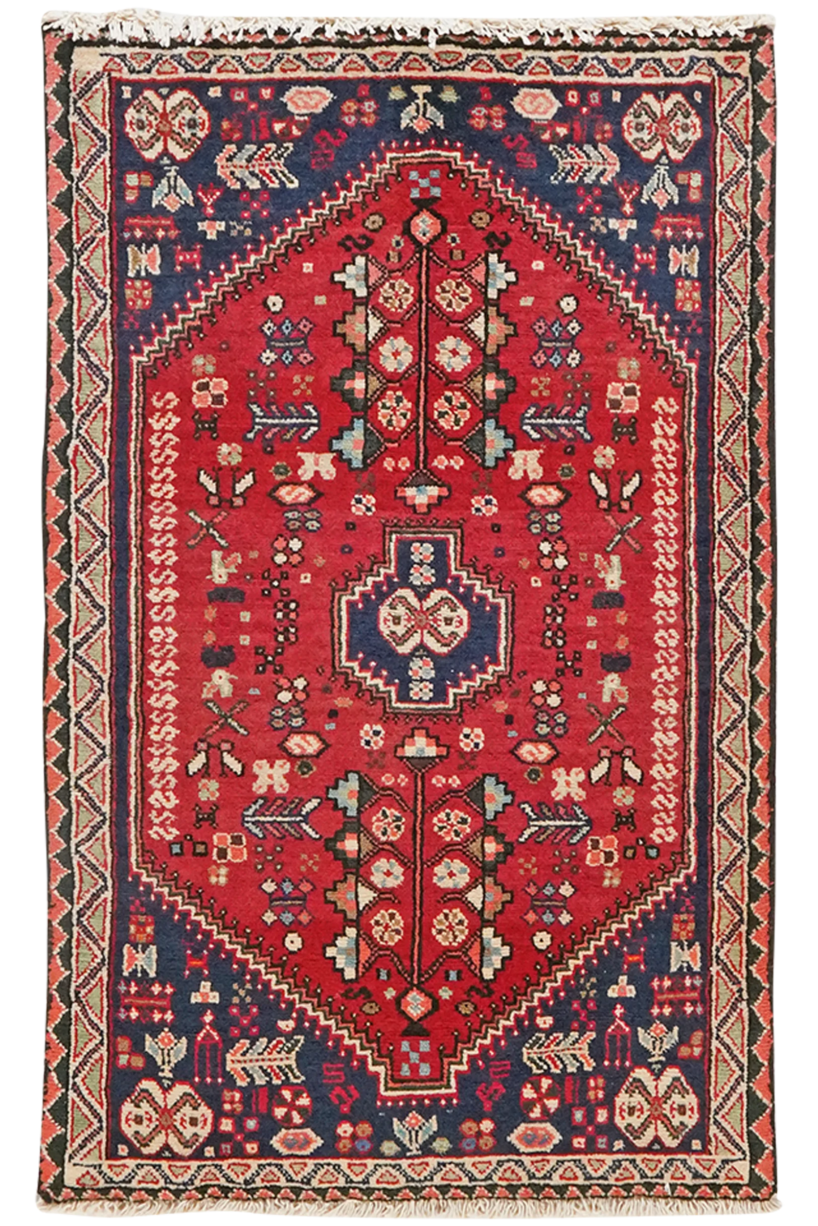 Abadeh — Handgefertigt, 97x60 cm, Beige, 100% Virgin Wool | Main view