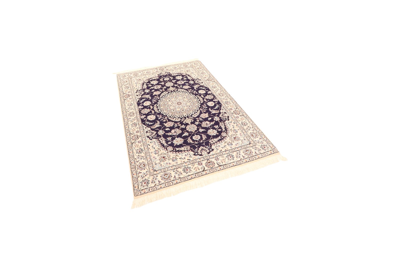 Nain 6La — Hand-knotted, 102x151 cm, Blue, 100% Virgin Wool | View 5