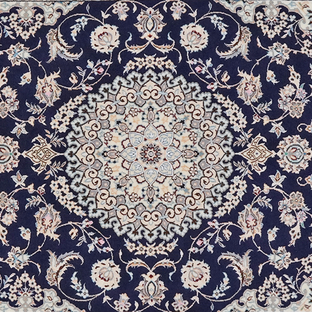 Nain 6La — Handgefertigt, 151x102 cm, Beige, 100% Virgin Wool | View 4