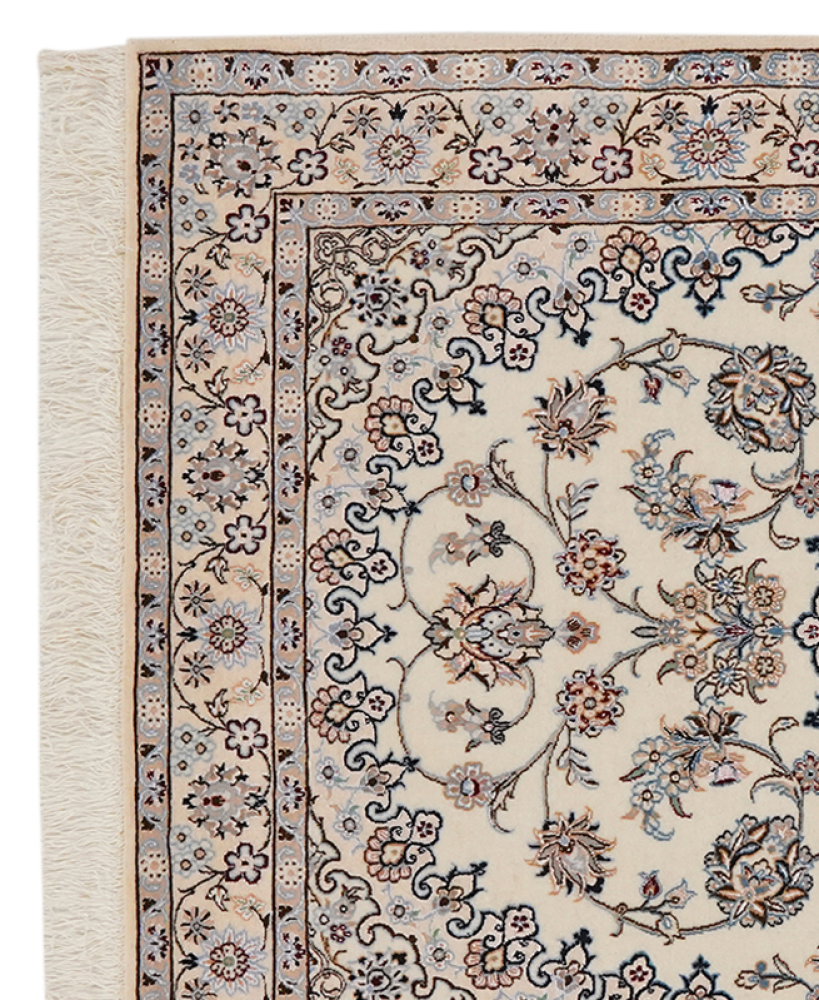 Nain 6La — Handgefertigt, 146x98 cm, Beige, 100% Virgin Wool | View 4