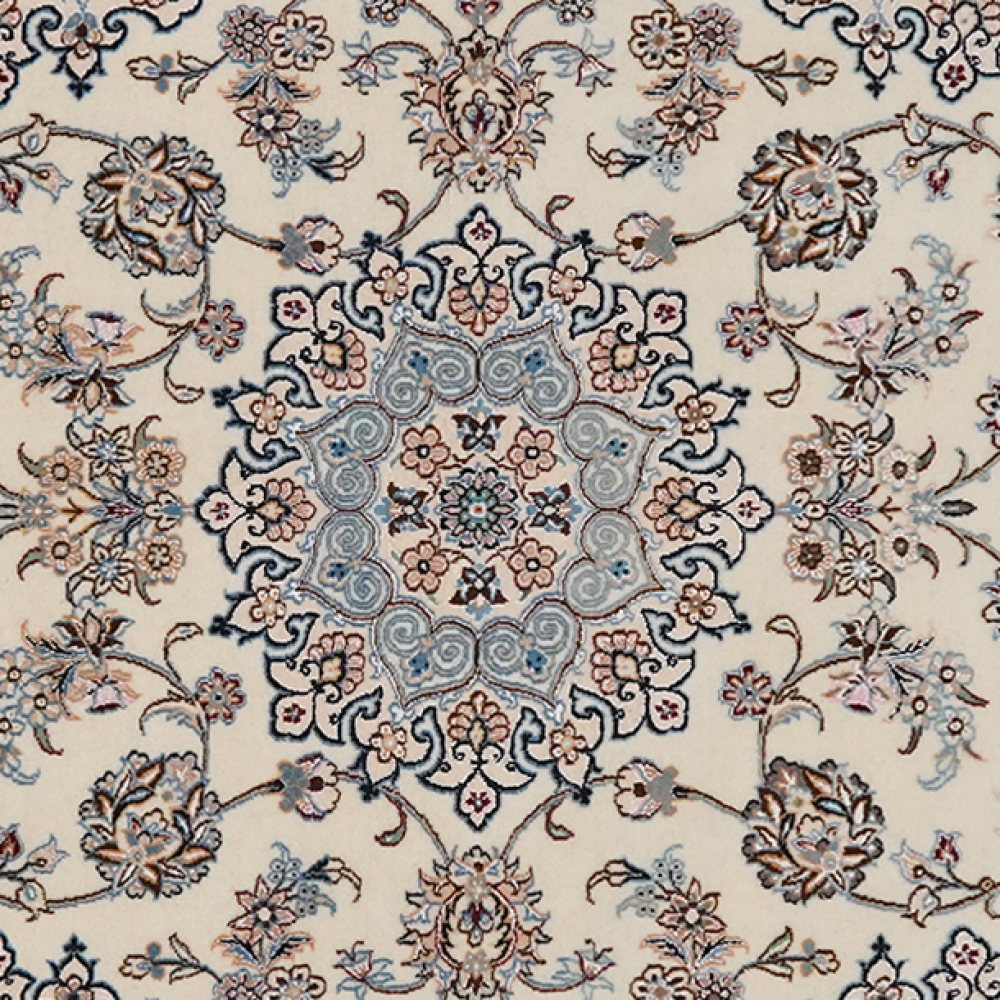 Nain 6La — Handgefertigt, 146x98 cm, Beige, 100% Virgin Wool | View 5