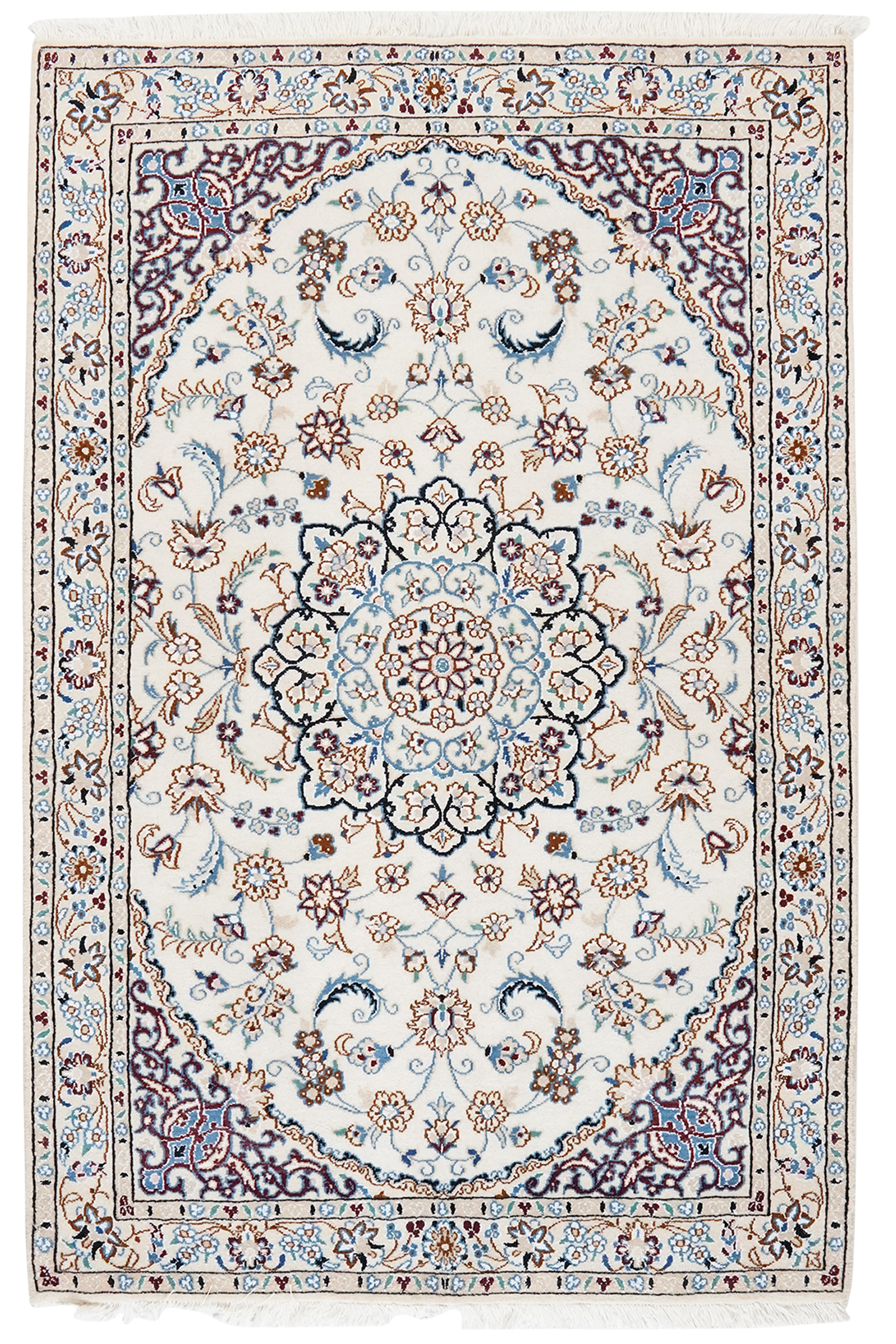 Nain 9La — Handgefertigt, 153x100 cm, Beige, 100% Virgin Wool | Main view