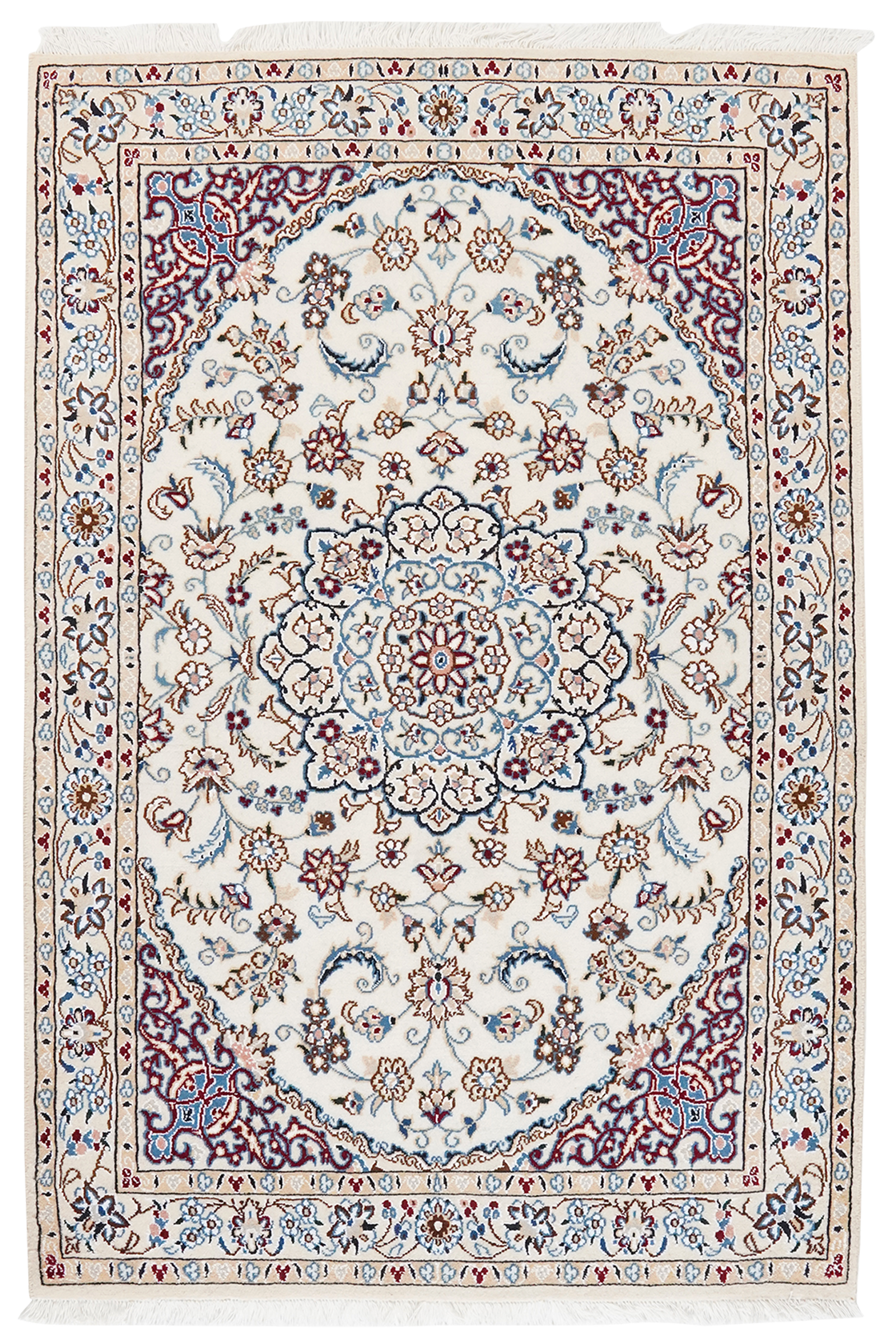 Nain 9La — Handgefertigt, 150x98 cm, Beige, 100% Virgin Wool | Main view