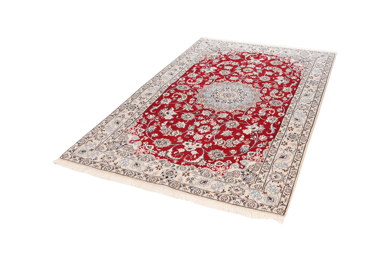 Nain 9La — Hand-knotted, 129x202 cm, Red, 100% Virgin Wool | View 5