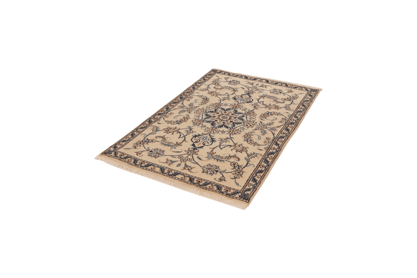 Nain 12La — Hand-knotted, 90x140 cm, Beige, 100% Virgin Wool | View 5