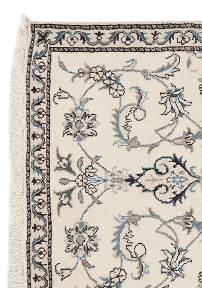 Nain 12La — Hand-knotted, 90x139 cm, Beige, 100% Virgin Wool | View 3