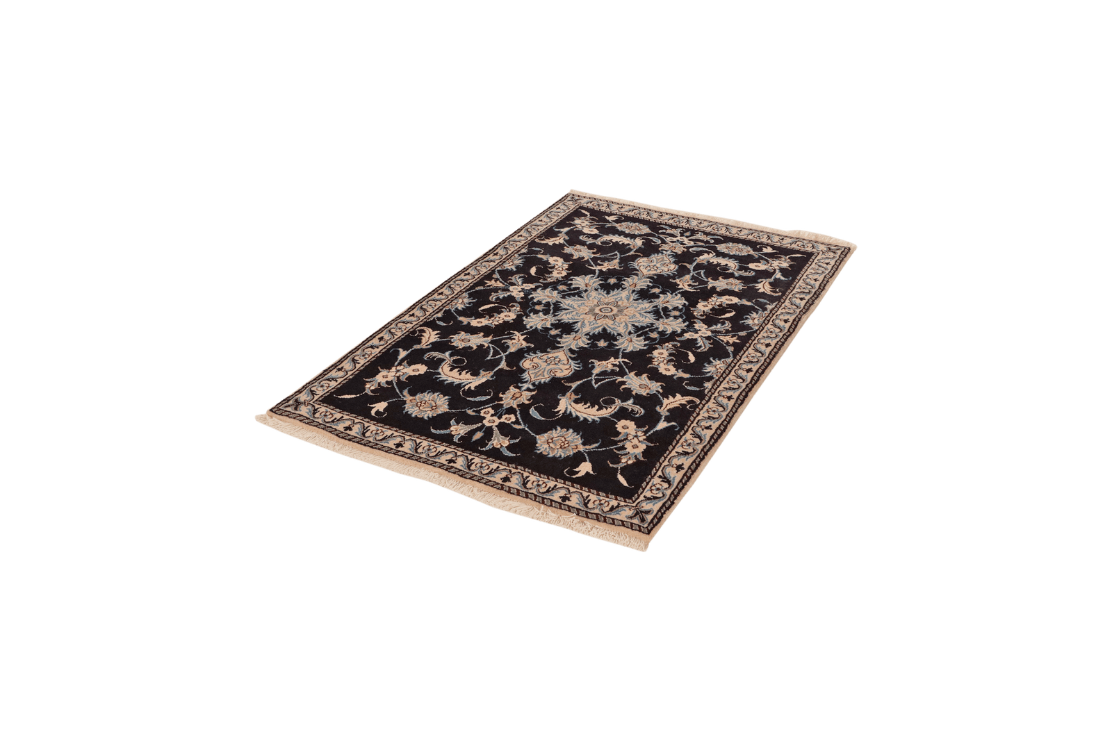 Nain 12La — Hand-knotted, 89x135 cm, Blue, 100% Virgin Wool | View 5