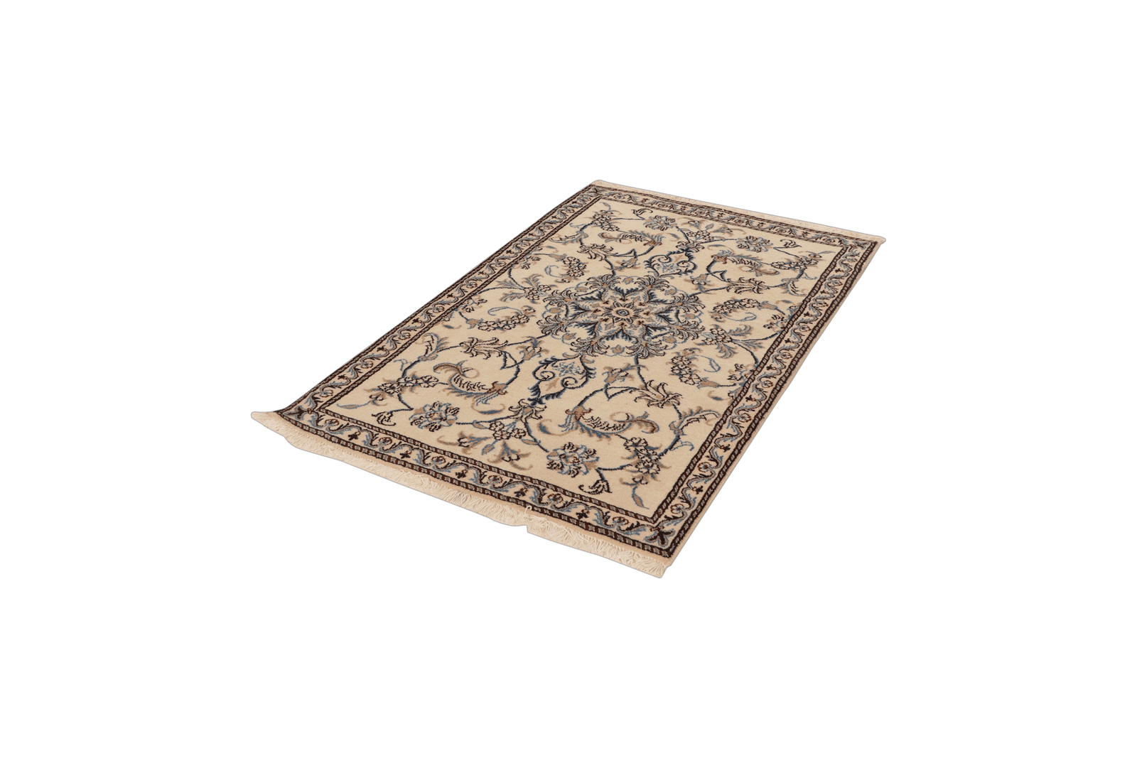 Nain 12La — Hand-knotted, 90x139 cm, Beige, 100% Virgin Wool | View 5