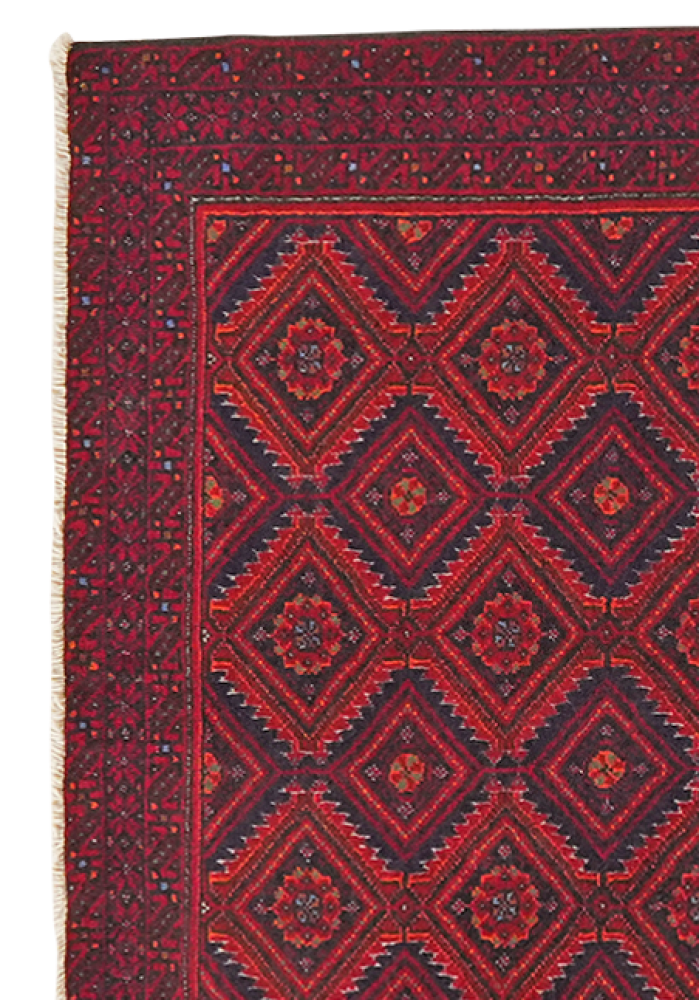 Belutch — Handgefertigt, 162x90 cm, Blau, 100% Virgin Wool | View 4