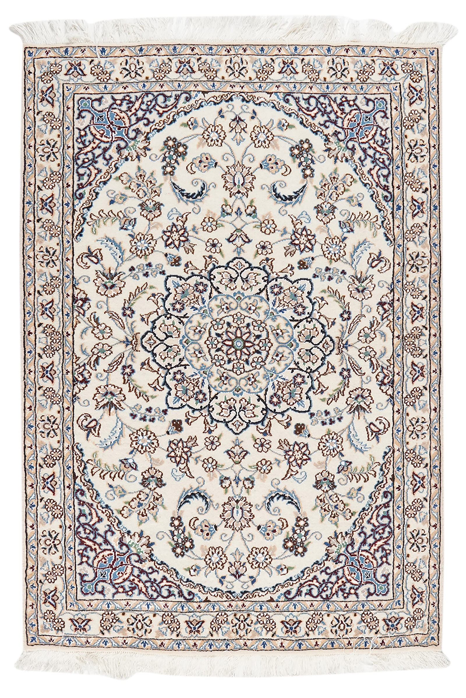 Nain 9La — Handgefertigt, 151x102 cm, Beige, 100% Virgin Wool | Main view