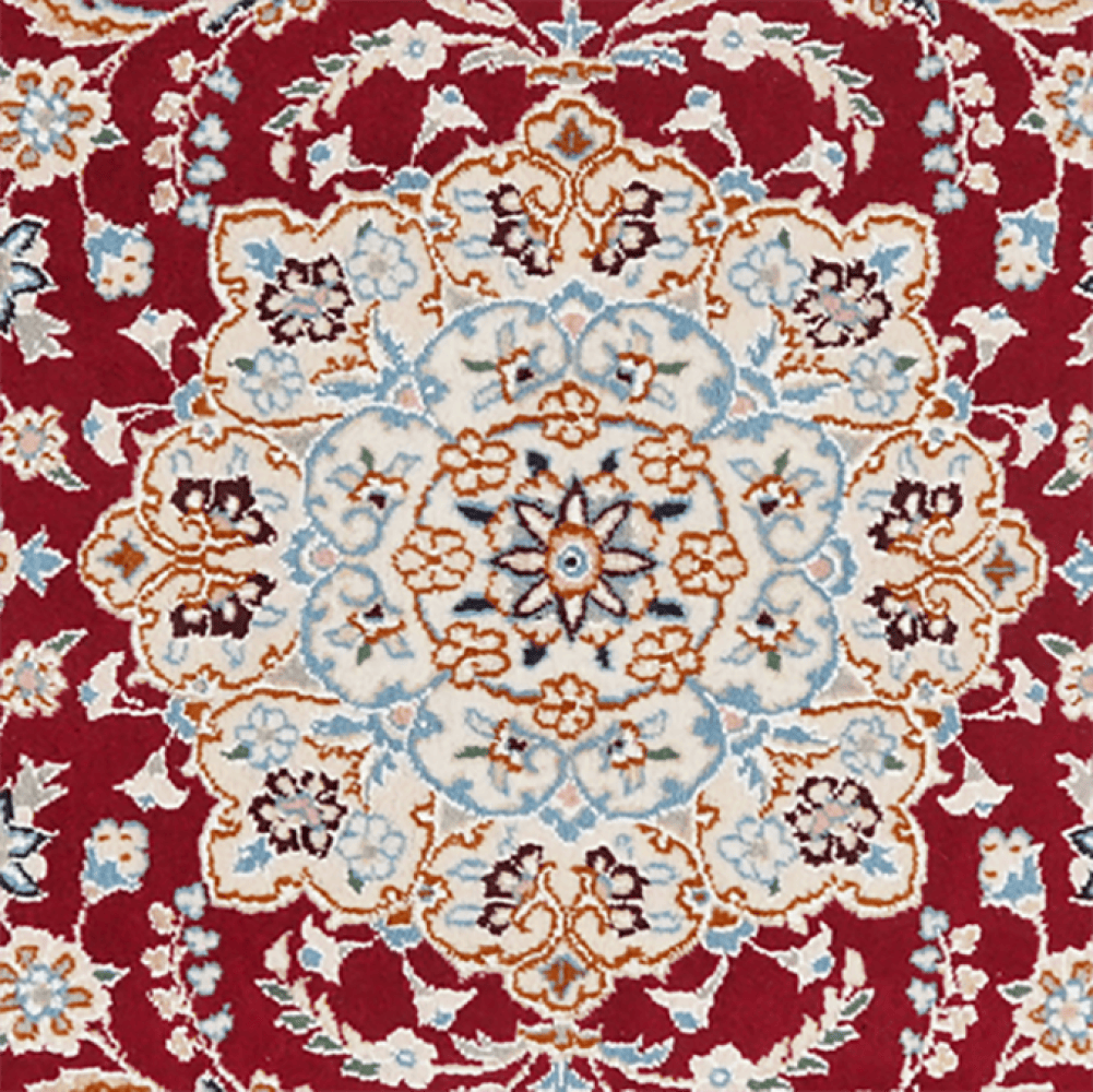 Nain 9La — Hand-knotted, 88x134 cm, Red, 100% Virgin Wool | View 4