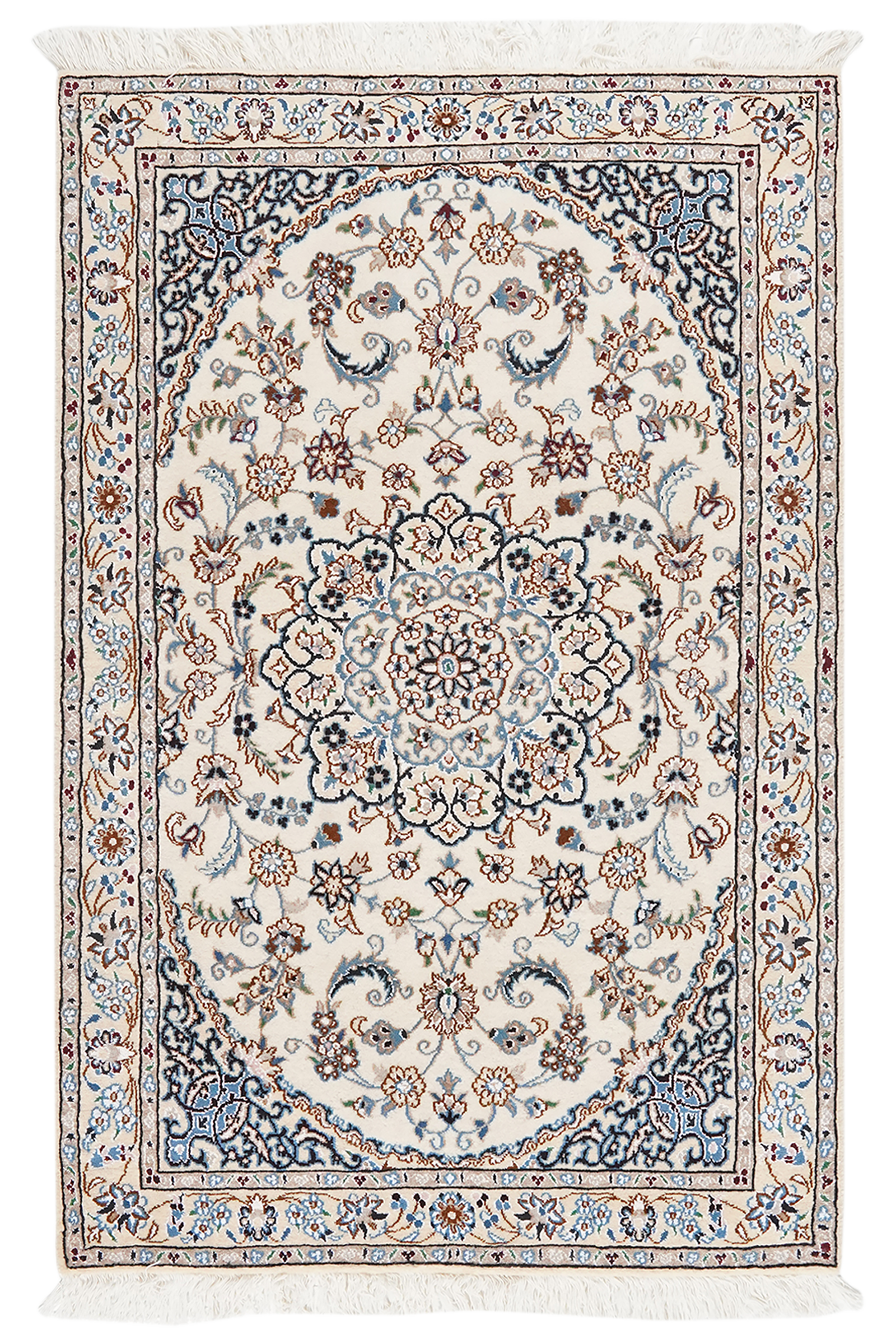 Nain 9La — Handgefertigt, 150x98 cm, Beige, 100% Virgin Wool | Main view